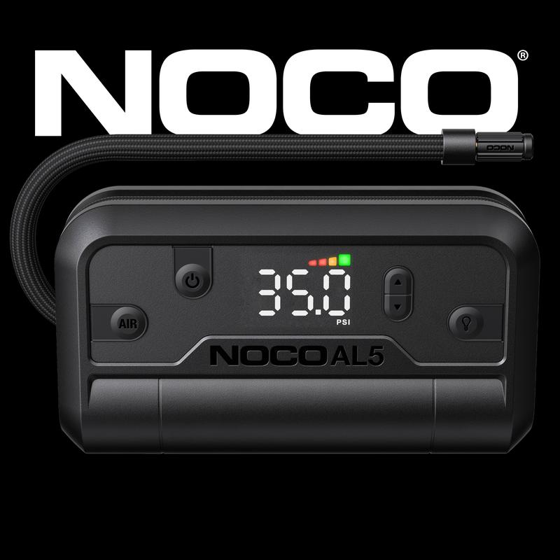 NOCO Air AL5: UltraFast Cordless Tire Inflator – Battery-Powered Air Compressor – 17 SLPM Airflow Inflates 0–40 PSI in 7 Minutes