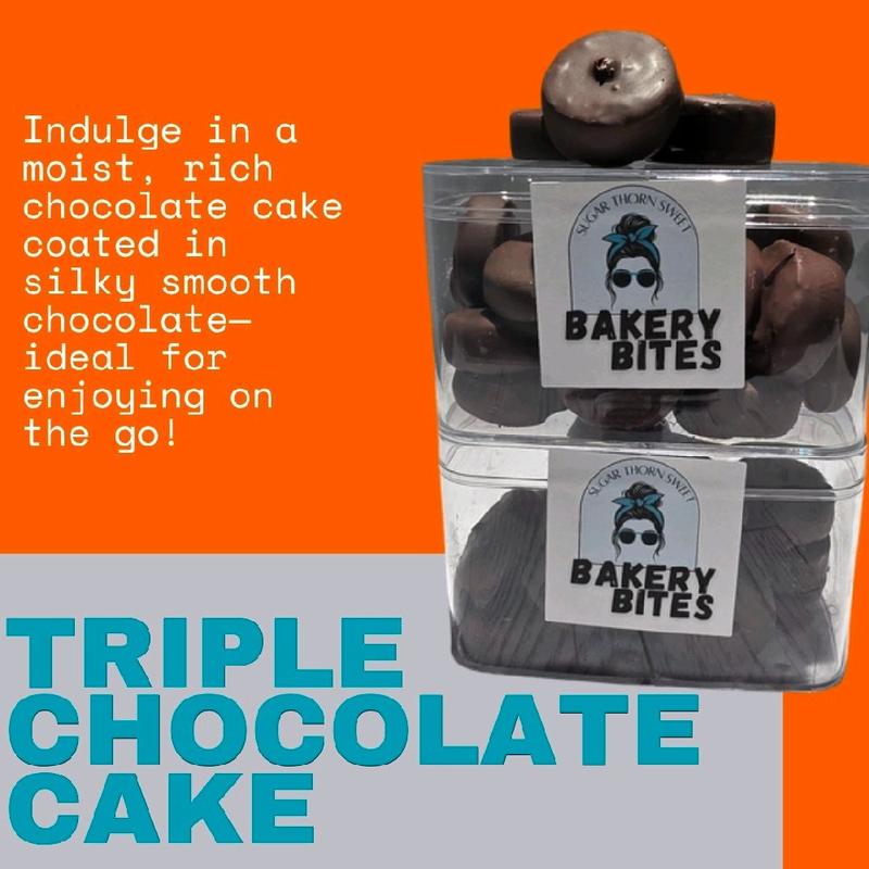 Triple Chocolate Cake Bites