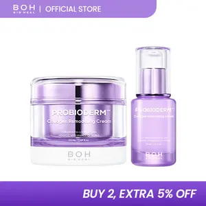 [BIOHEAL BOH Official] Probioderm Collagen Remodeling Serum & Cream Bundle | Pore Tightening, Skin Repair Firming & Probiotic Collagen Gentle Daily Care