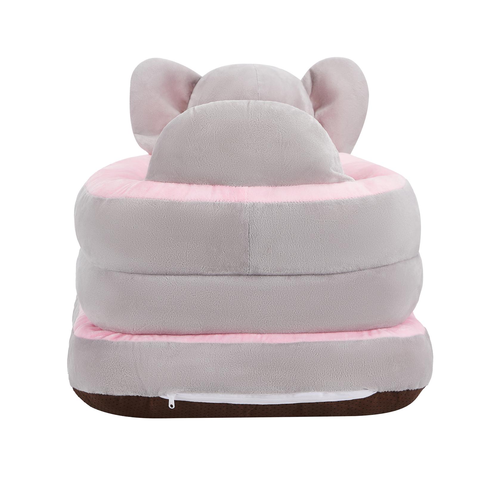 Baby Sitting Chair Cute Elephant Infant Lounger Floor Seat Baby Learning to Sit Chair for 4 Months & Up
