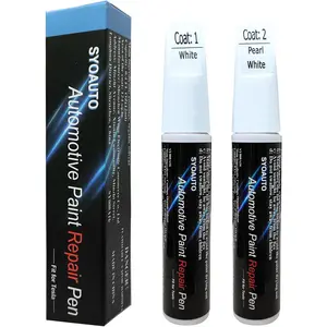 Pearl White PPSW Touch Up Paint for Tesla Model Y 3 X S Car Touch Up Paint Pen 0.4 oz Automotive Scratch Repair Pen Brush and Tip 2 in 1 Pen (Pearl White PPSW)