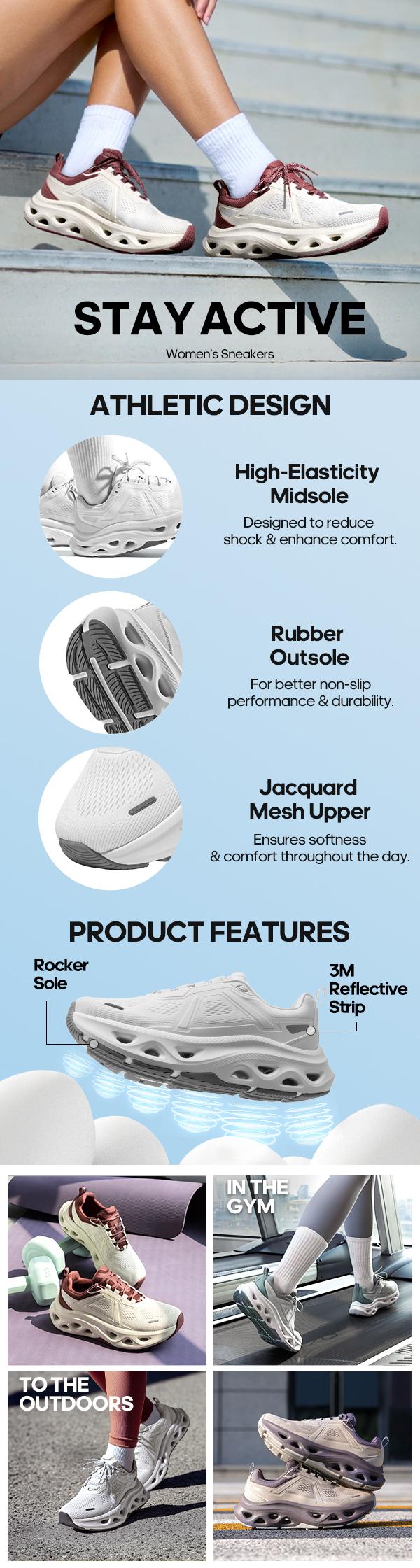 NORTIV 8 [MovePropel] Women's Comfortable Walking Running Tennis Shoes MovePropel Athletic Gym Workout Jogging Fashion Sneakers