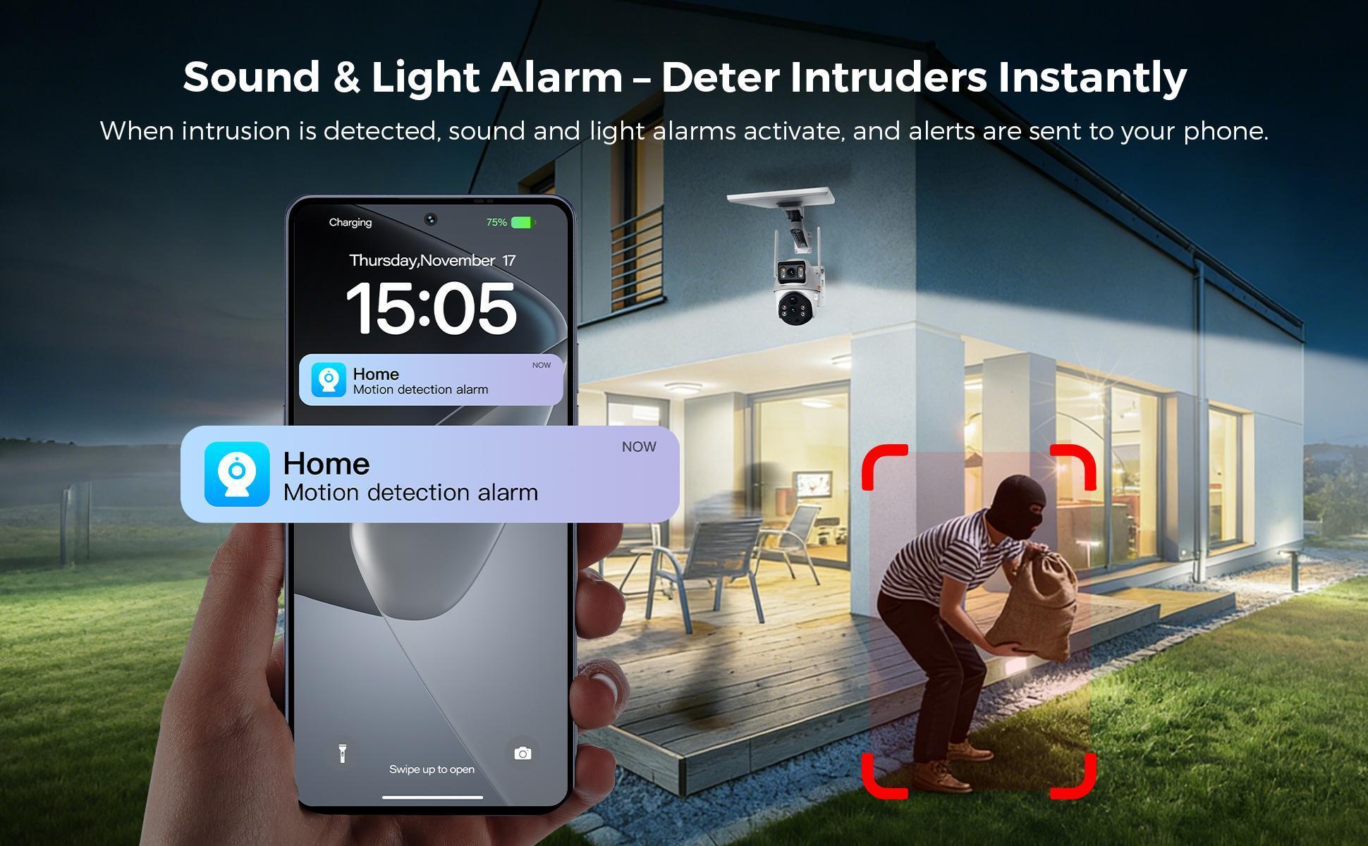 [March New Drops] MIRO BP9 4G LTE Solar Security Camera Outdoor – Dual Lens PTZ 360° Pan Tilt, Wireless No WiFi Needed, Remote App Viewing, Motion Detection Alerts, Night Vision, Weather Resistant, Home Farm RV Jobsite Monitoring