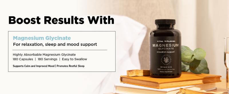 Vegan Collagen Booster - Plant-Based Collagen Supplements - Supports Hair, Skin, Nails & Joints - with Hyaluronic Acid - 60 Capsules