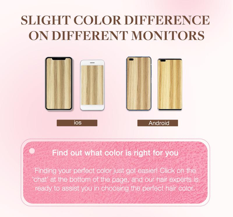 GOO GOO Invisi Edge Clip in Hair Extensions Straight Injected Seamless PU Clip in Hair Extensions Natural Virgin Real Human Hair