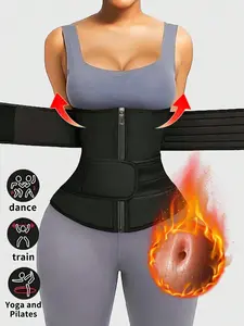 Women's Sports Waist Trainer Sauna Effect Waist Cincher Trimmer for Yoga Running Abdominal Control Belt Shapewear Gift for Friends
