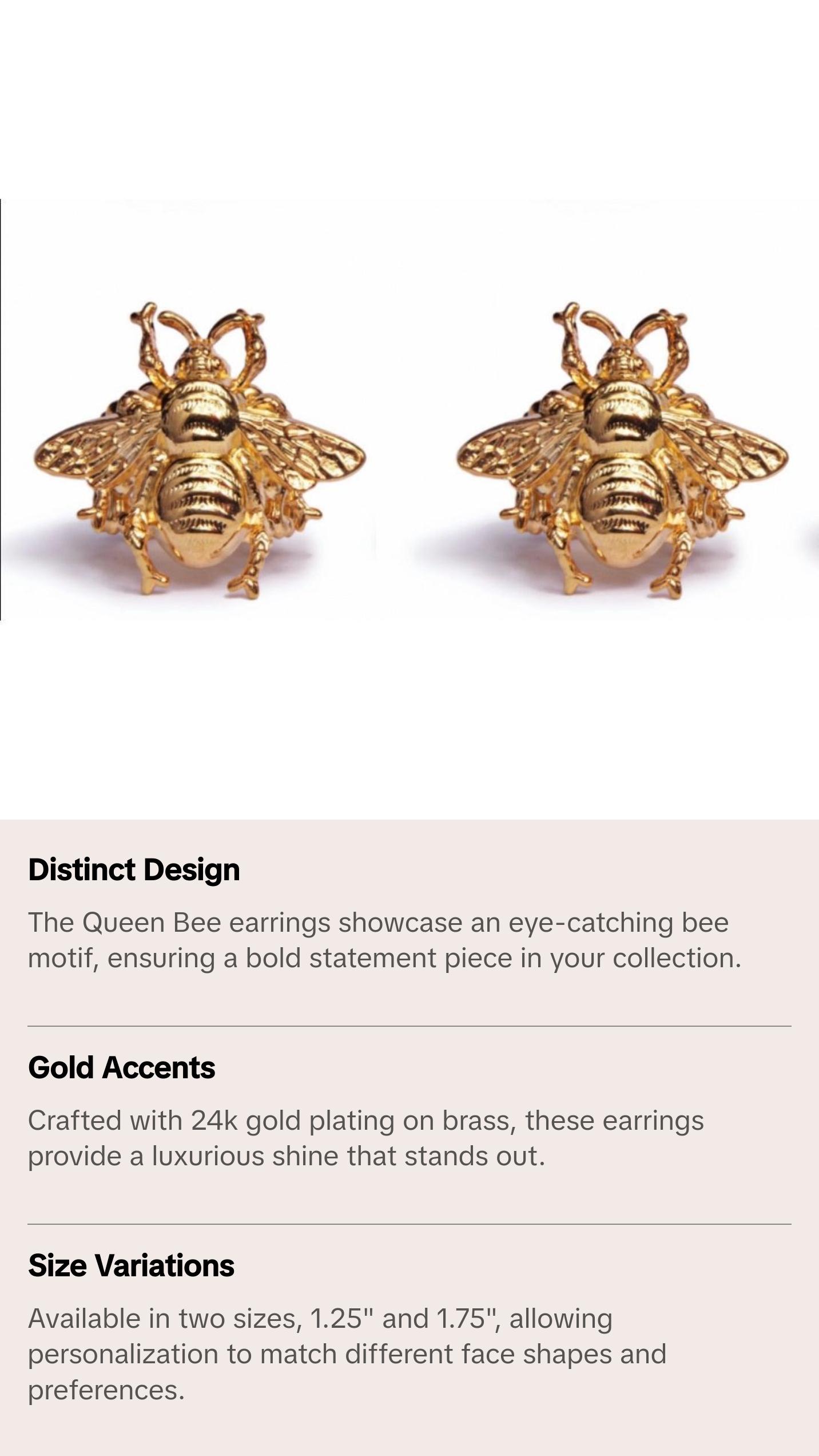 QUEEN BEE EARRINGS