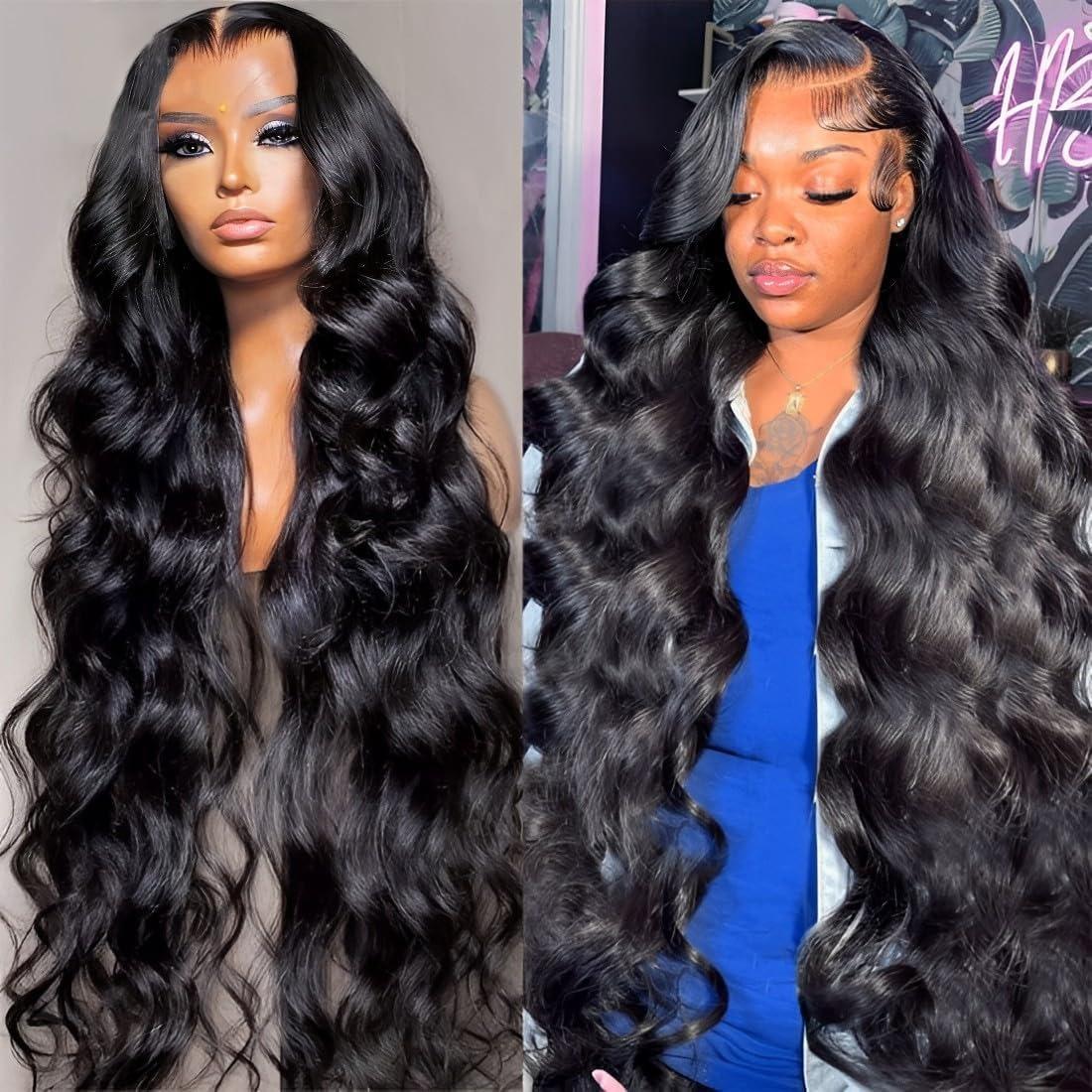 13x6 Straight Lace Front Wigs Human Hair For Women Pre Plucked HD Transparent Body Wave Lace Frontal Wigs For Women 180% Density 13x6 Straight Lace Front Wigs Human Hair For Women Pre Plucked HD Transparent Body Wave Lace Frontal Wigs For Women 180% Density