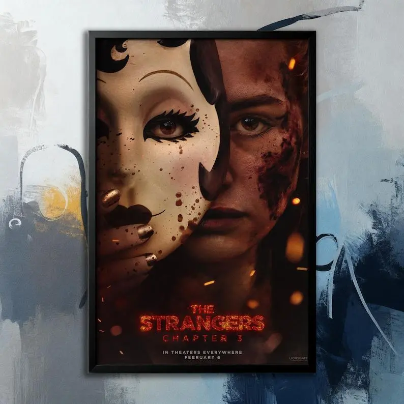 Movie Poster- The Strangers: Chapter 3 (2026) | Movie Canvas| Wall Art Collection| Poster Unframed| Movie Art| Cover Poster