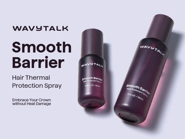 Wavytalk Steam Sesh Hair Straightener and Smooth Barrier Heat Protectant Spray Set