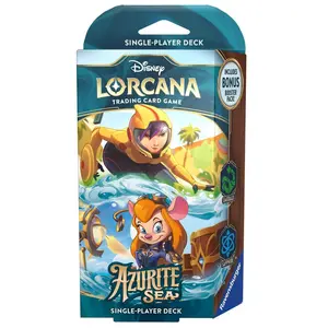 Lorcana TCG: Azurite Sea: Starter Deck: Emerald & Sapphire (Gogo Tomago & Gadget)