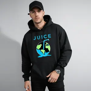 Men's Juice World 99 Graphic Hoodie - Cotton Blend Black Long Sleeve Pullover Regular Fit |   Soft & Breathable Fabric, Durable Print, Everyday Comfort, Machine Washable, hip hop graphic urban streetwear