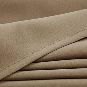 Deconovo 52W Plain Curtains 2 Panels Back Tab and Rod Pocket Thermal Insulated Room Darkening