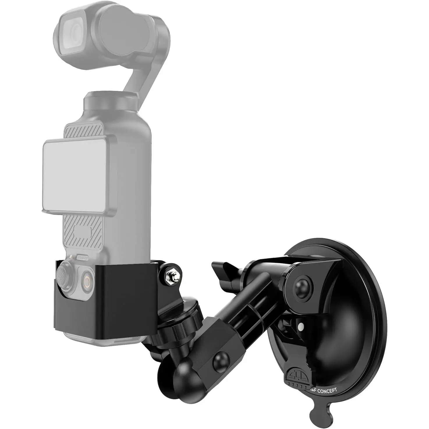 K&F Concept Suction Cup Mount, Car Windshield Window Dash Holder for DJI Osmo Pocket 3/XTRA/Action 3/4/5 Pro, GoPro Hero 13/12/11/10/9 Black, Insta360 X5/X4 – Cars Accessories, Auto Accessories Interior