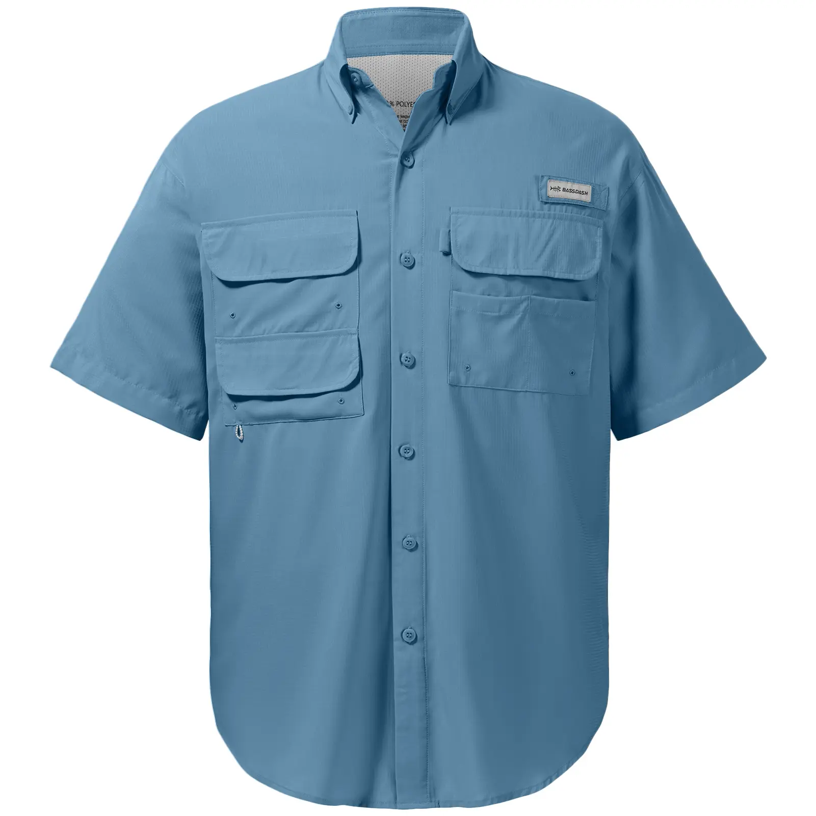 Bassdash UPF 50+ Men’s Fishing Shirt Quick Dry Button Down Short Sleeve Casual Outdoor