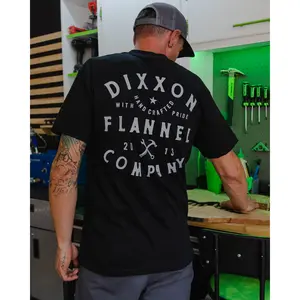 Gray Hand Crafted T-Shirt - Black