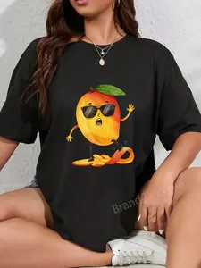 100% Cotton Funny Cool Mango Humor Art Fruit Costume Design T-Shirt