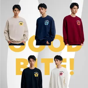 thick outdoor Goodbite High-quality fabric upgraded crew neck sweatshirt 2026 New Arrivals  Neck Sweatshirt with Electronic Badge Screen - Changeable Emoji Patterns  Perfect Gifts for Friends Casual Knit