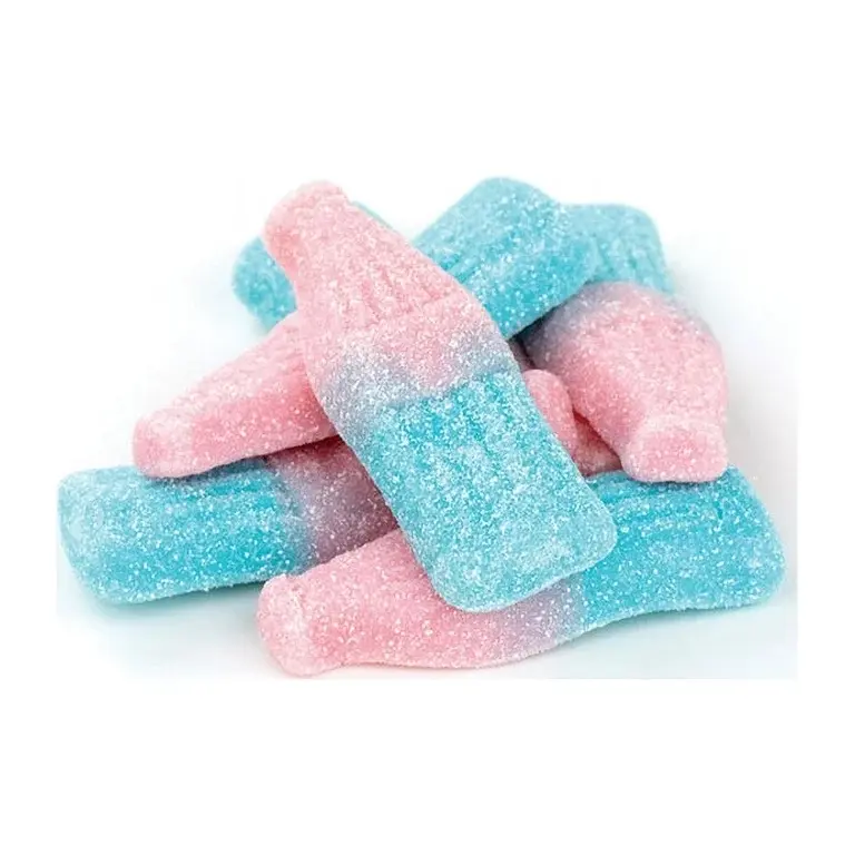 Giant Bubble Gum Flavored Gummy Bottle Shaped Bulk Candy Sour Gummy Snack Sweet gummy Candy fruity flavor