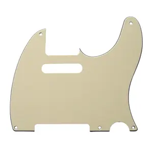 5-Hole Telecaster Pickguard - 3-Ply Cream