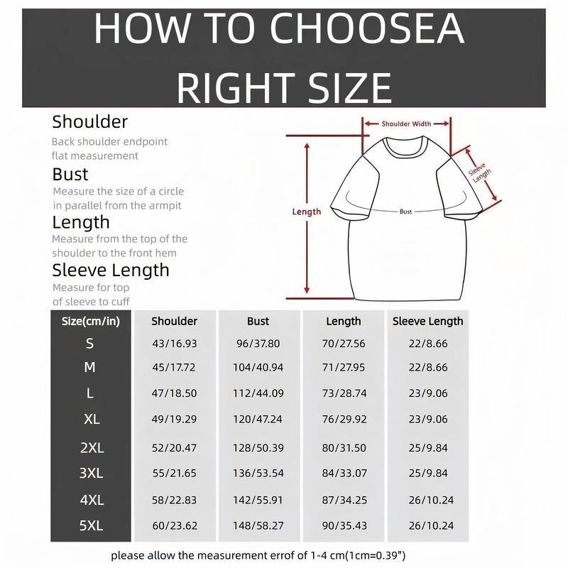 Men's Regular Fit Car & Letter Print Round Neck Tee, Street Fashion Casual Short Sleeve T-shirt for Daily Wear, Men's Top for All Seasons, Tropical, Streetwear