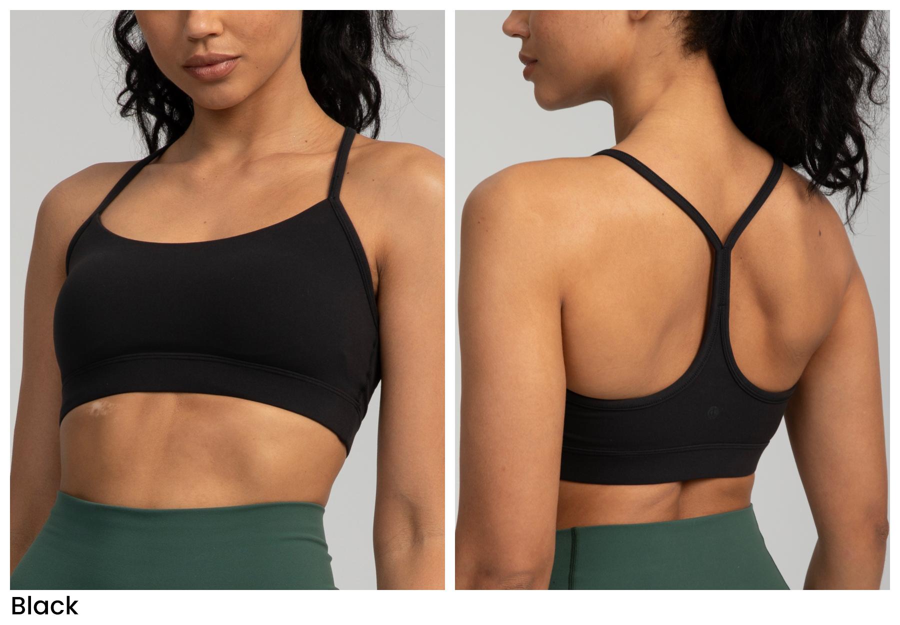 Colorfulkoala Women's Dreamlux Y-Back Yoga Bra Low Impact Workout Tops with Removable Cups sports