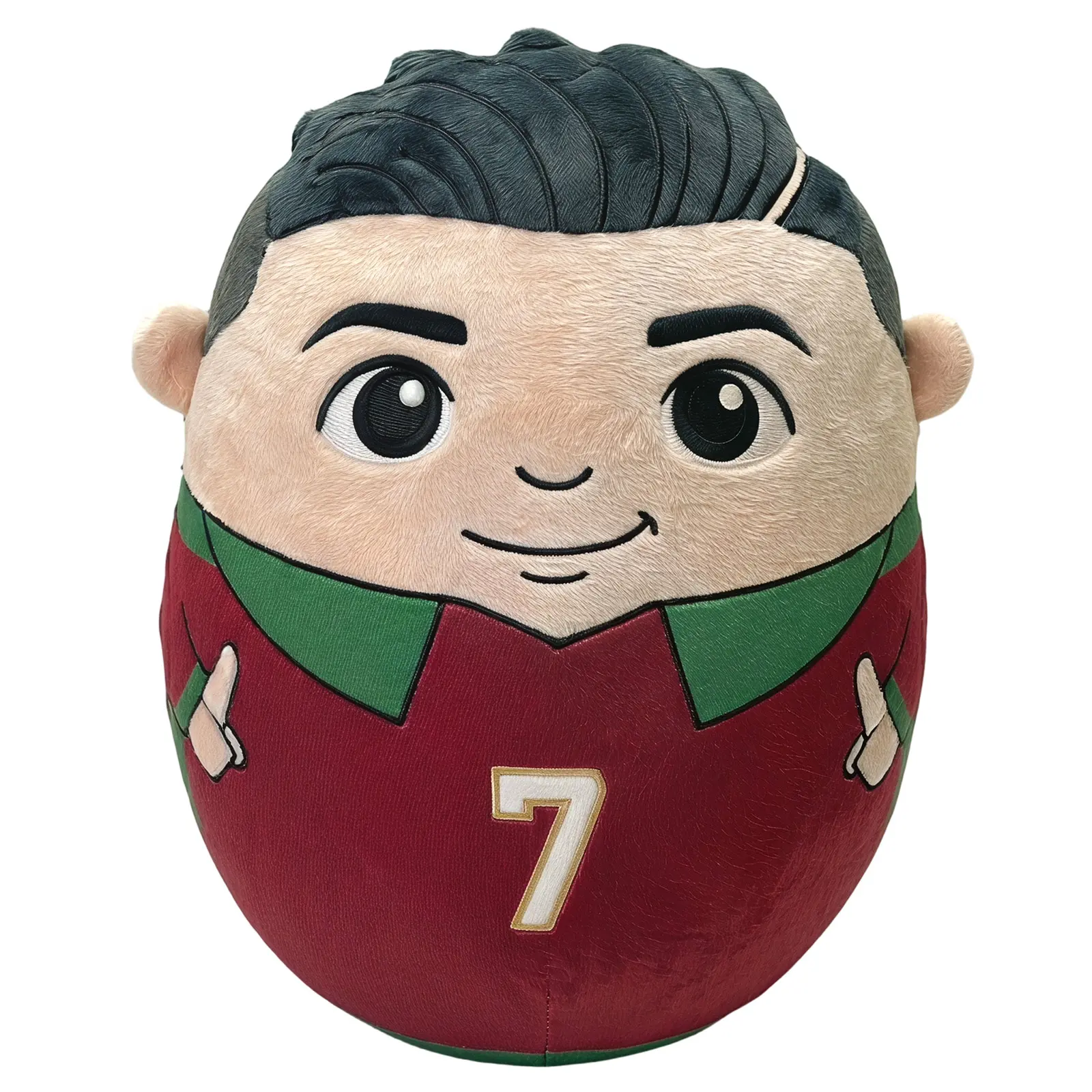 Cartoon Soccer Champion No.7 Jersey Plush Figure Toy - Cute Stuffies Sports Stuffed Animal Gift, Soft Cuddly Gift, Cool Room Decor for Collecting & Seating Accents, Stuffed Animal Gifts