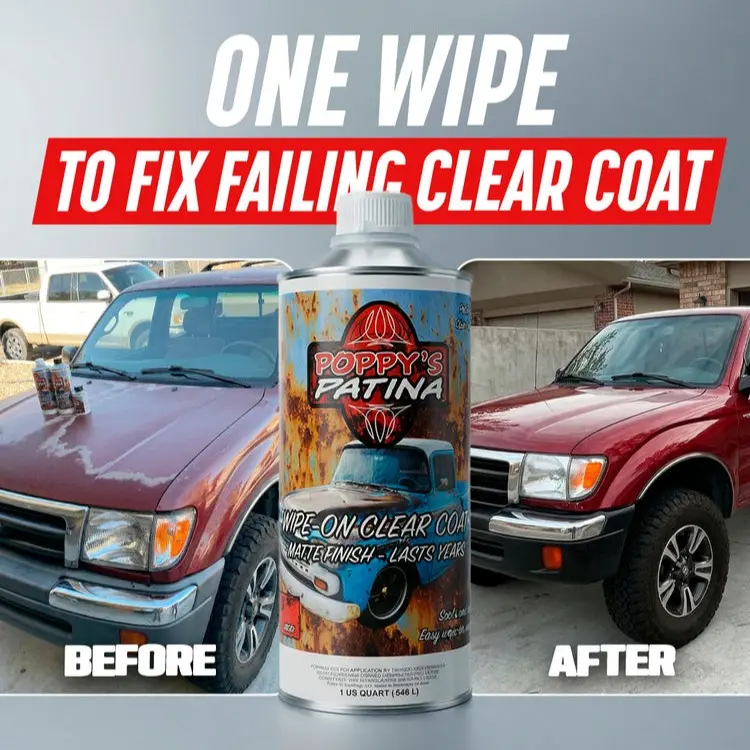 Restore Shine Without Repainting – Gloss Wipe-On Clear Coat Kit