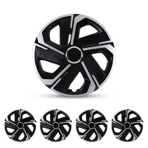 WOLFSTORM 4-Pack 17 Inch Universal Hubcaps for Steel Wheel Rims Cover