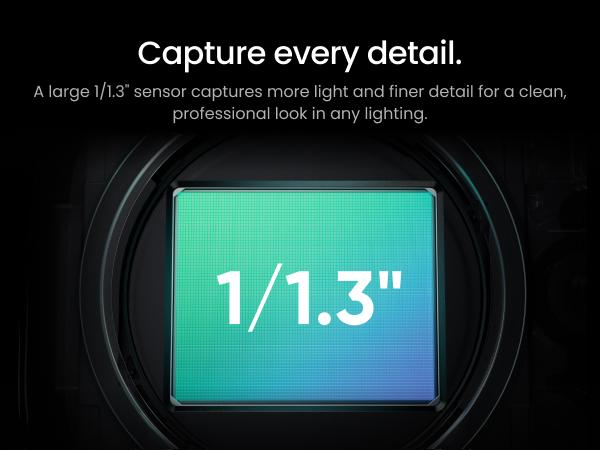 Insta360 Link 2C Pro – 4K Webcam for PC/Mac, 1/1.3” Sensor, Low-Light, Auto Framing, HDR, Directional Noise-Canceling Mics, Supports Stream Deck, Zoom, Teams, Twitch for Streaming or Meetings