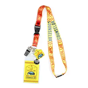 Friday The 13th Camp Crystal Lake Counselor Lanyard Clear ID Badge Holder
