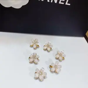 Mini Camellia Flower Hair Clip for Soft Side Styling 6-Piece Set