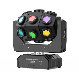 UKING 18pcs LED Beam Moving Head for Nightclub Disco Bar Party Stage with E27 Bulb Base