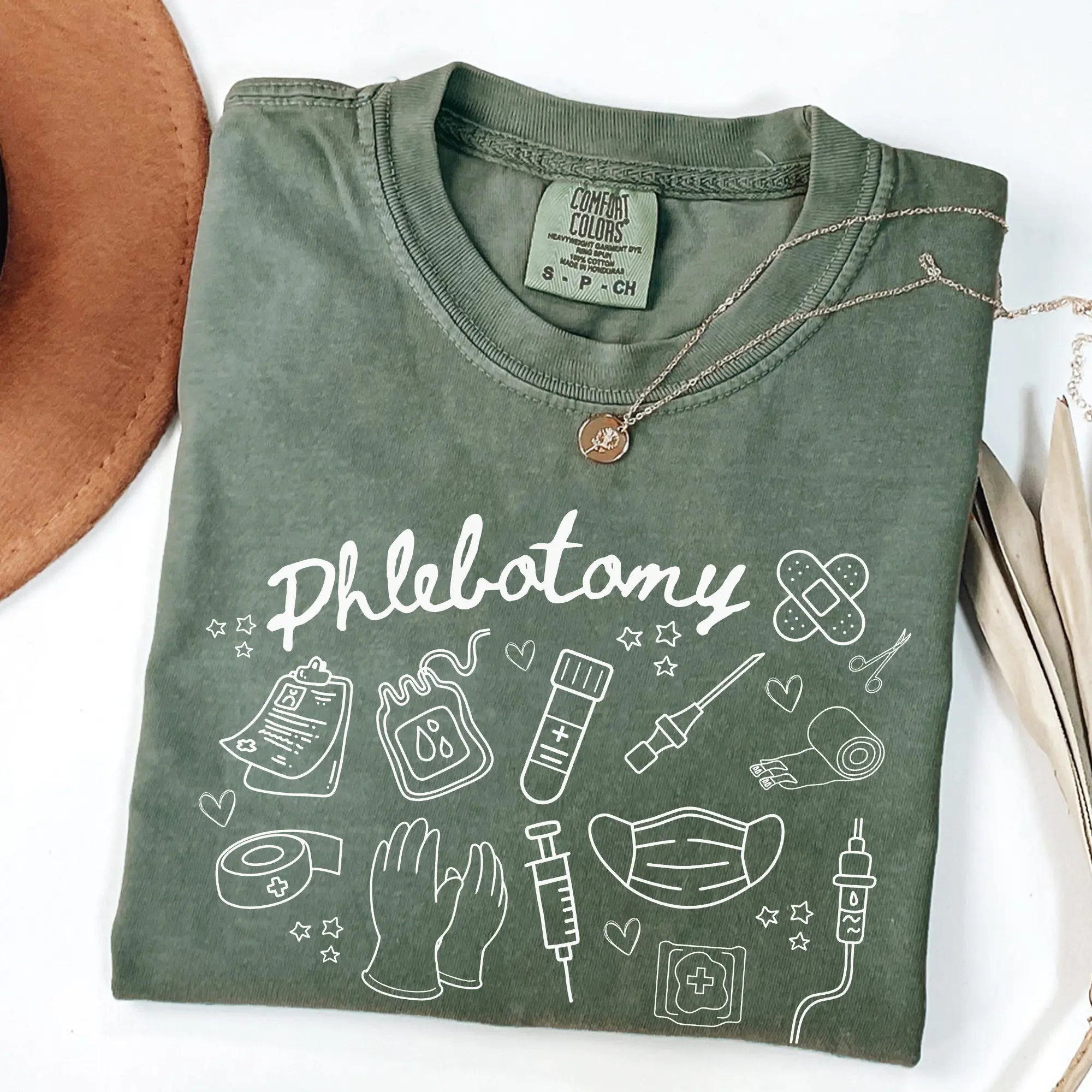 Phlebotomy Shirt Comfort Colors Phlebotomist Shirt Summer Venipuncturist Shirt CPT Phlebotomy Graduation Gift Phlebotomy Tech Tee