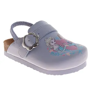 Frozen Anna and Elsa Girls' Clogs SlipOn, Cork Clogs, and Mule Sandals (Toddler / Little Kid)