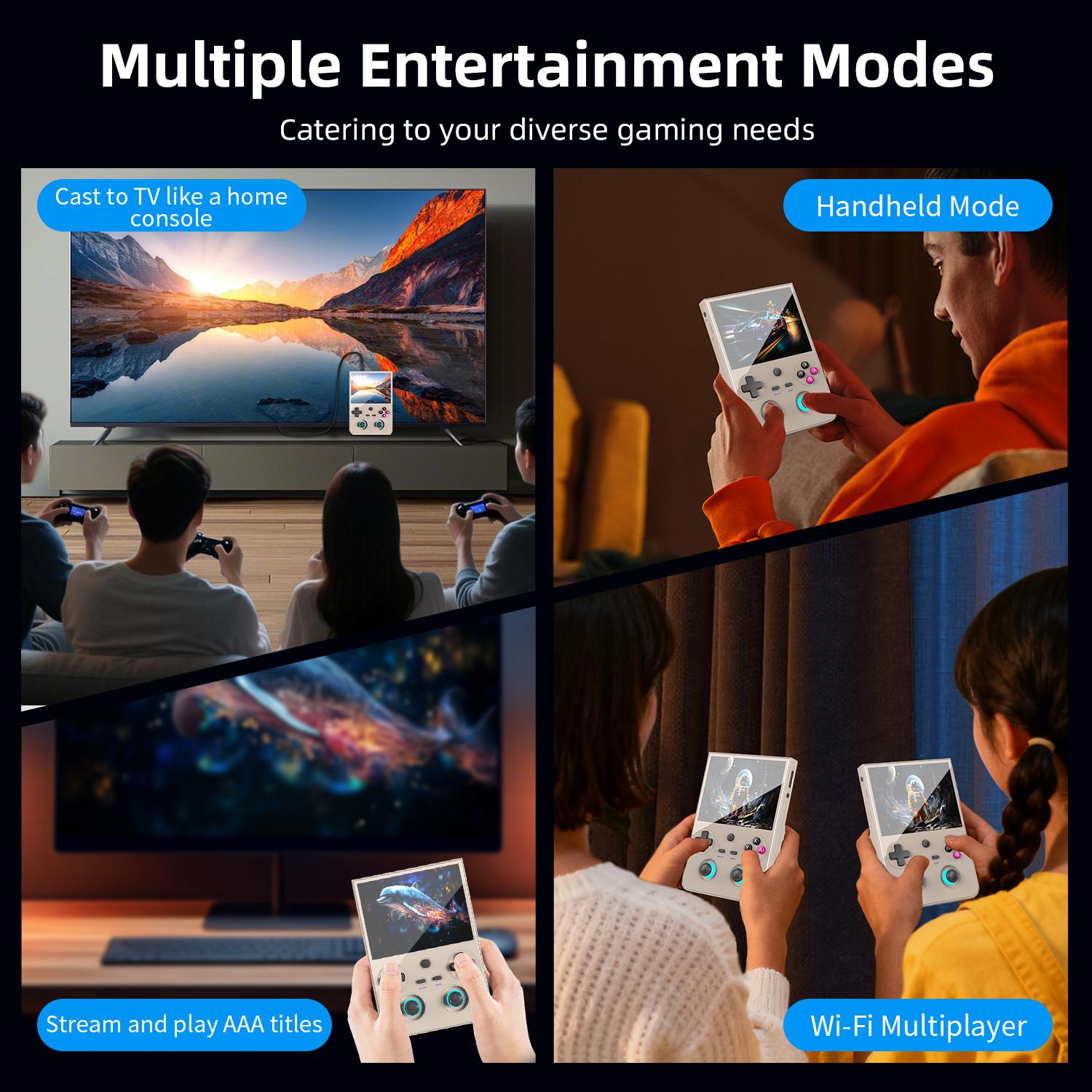 ANBERNIC RG477V Retro Handheld Game Console RG 477V 4.7-inch LTPS 64 Bit Game Player Dimensity 8300 Online Multiplayer Streaming Gift