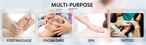 Yaheetech 32.3'' Width Adjustable Massage Bed with Headrest/Armrest/Hand Pallet, Foldable Spa Table Portable Salon Bed