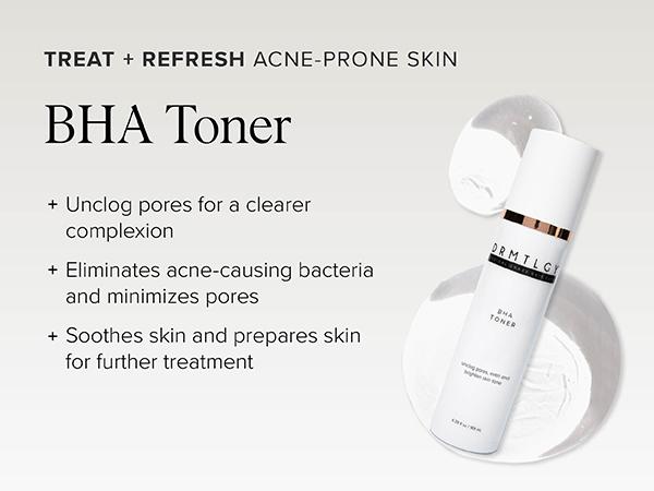 DRMTLGY BHA Toner 6.3 fl oz with Salicylic Acid Skincare Clear