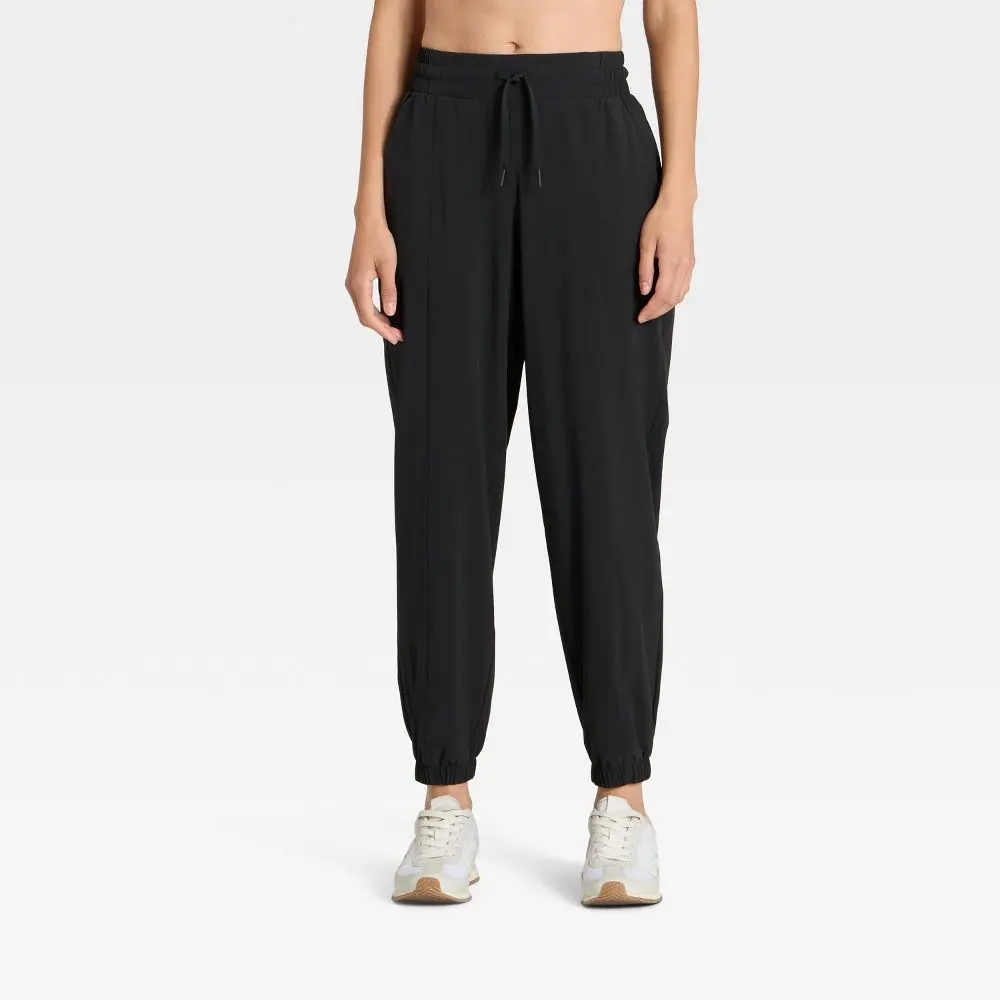 Women's Light Mid-Rise Active Joggers - All In Motion, Joggers Sweatpants, Sporty Style, Running Fitness Wear, Performance Tech Design, Street Casual Option, Sporty Joggers
