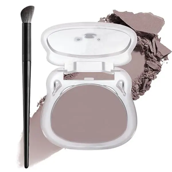 Noerrors Taupe to Mauve Cool Toned Contour Palette, Lightweight Smooth Blendable Matte Grey Pressed Powder Contour for Fair Pale Olive Light Skin, Nose Contouring Face Sculpting Cream Bronzer Makeup