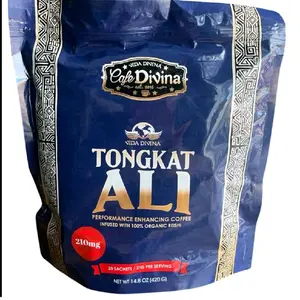 Tongkat  Ali Performance Enhancing Coffee with 100% Organic Reishi Beverage Natural  Ginseng Drink