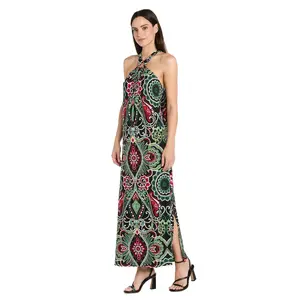 Mystic Flow Patterned Maxi Dress - Petite