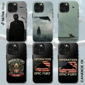 Operation Epic Fury Phone Case, Red White Blue Phone Cover, USA Independence Day Gift 17 Air Pro Max