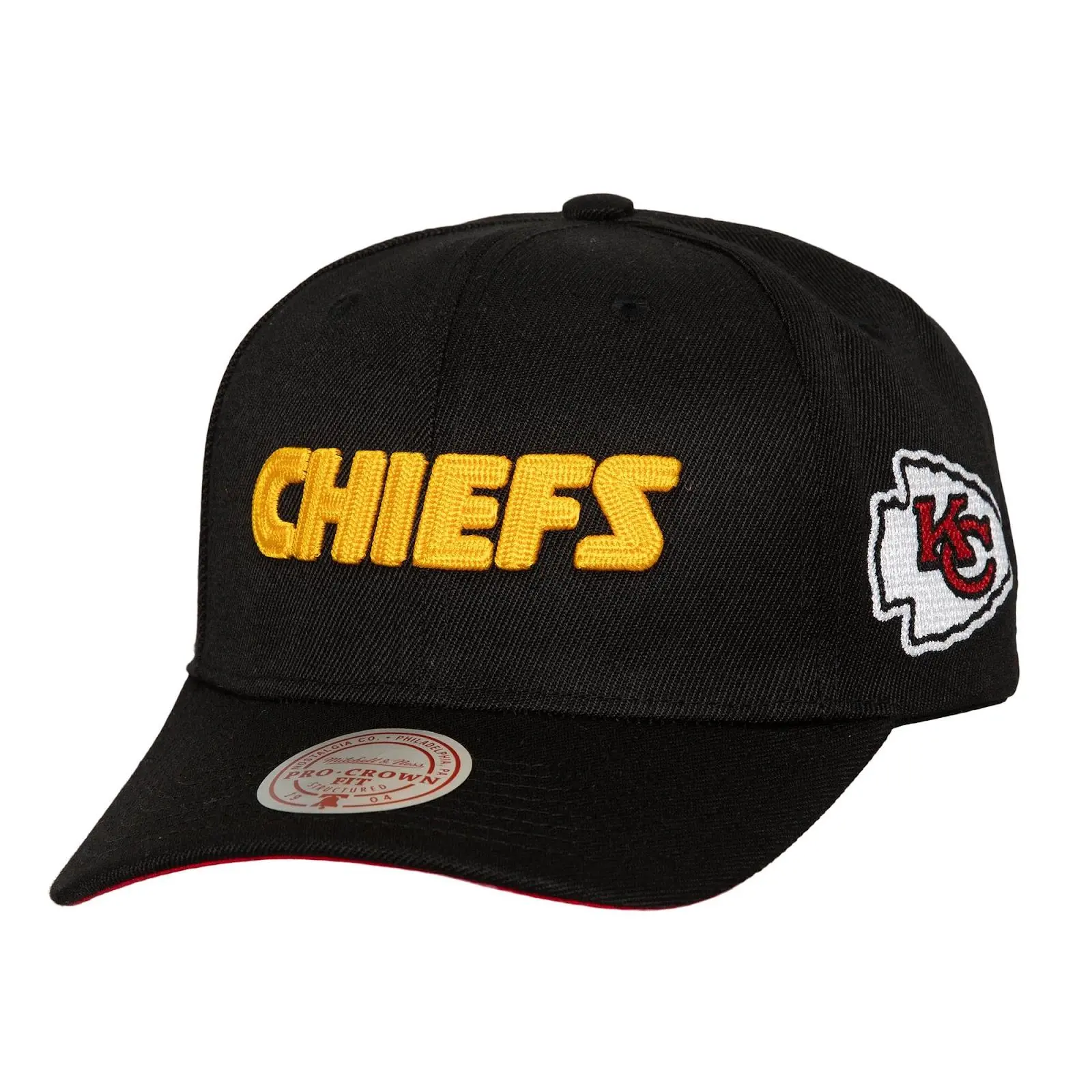 Kansas City Chiefs Black Chain Gang Pro Crown Snapback Hat, Casual Cotton, Chiefs Logo, Graphic Design, Regular Fit