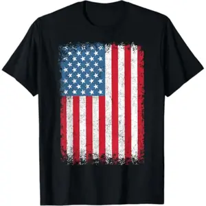 Soft Short Sleeves USA T-shirt Women Men Kids Patriotic American Flag July 4th T-Shirt