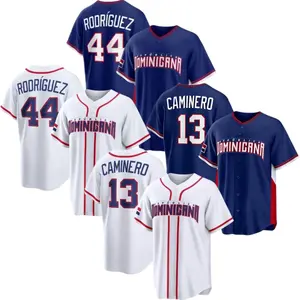 Julio Rodríguez #44/ Junior Caminero #13 Baseball Jersey USA 2026 World Baseball Classic Navy/White Shirt Men, Father's Day Gift, Boyfriend's Gift, Sports Game Tee