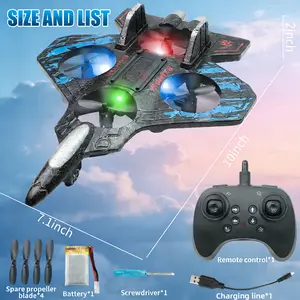 RC Stunt Jet with 360° Flips & LED Light Show | Easy-Fly Kids Drone, Remote Control Glow-in-the-Dark Airplane Toy