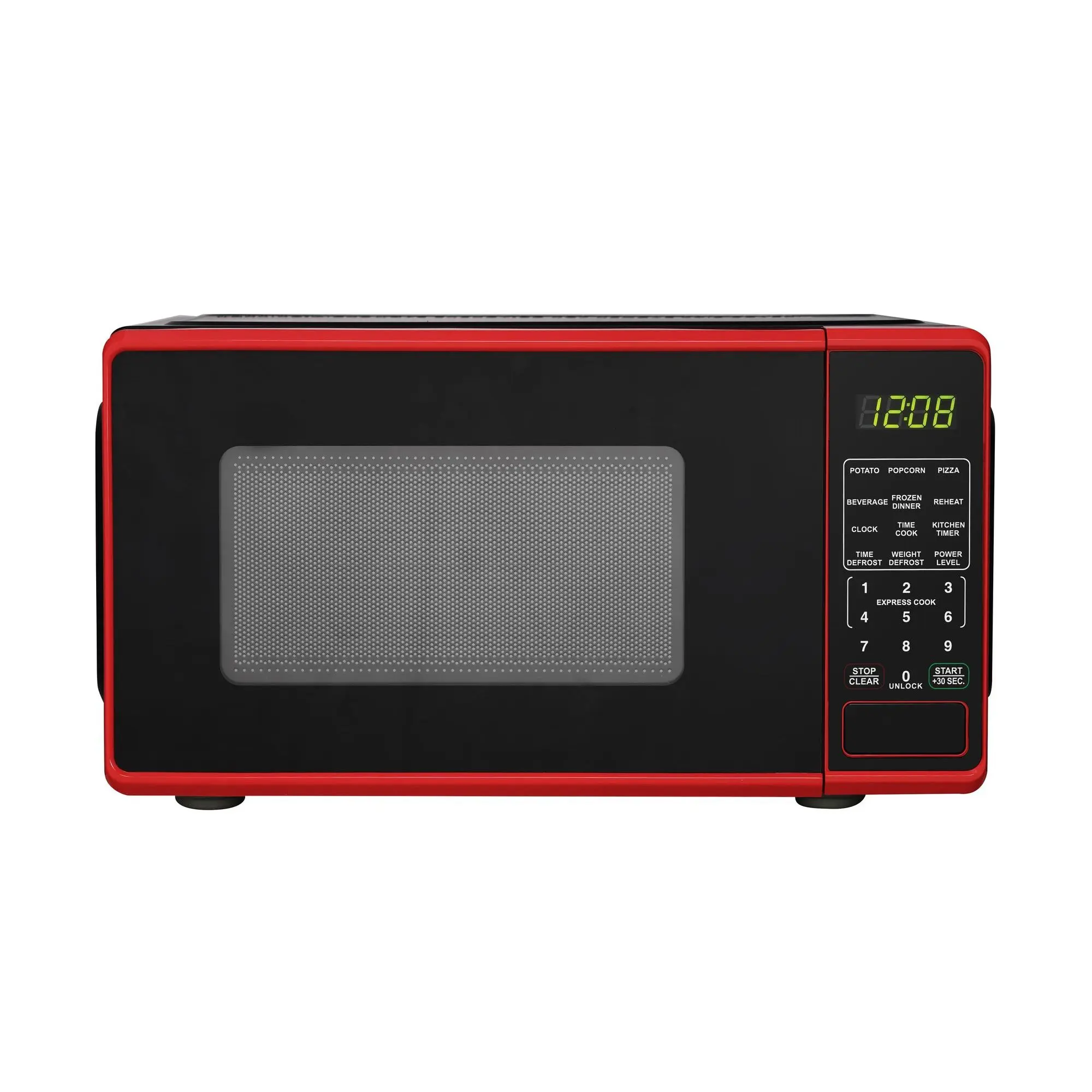 Mainstays 0.7 Cu ft Countertop Microwave Oven, 700 Watts, Black, New