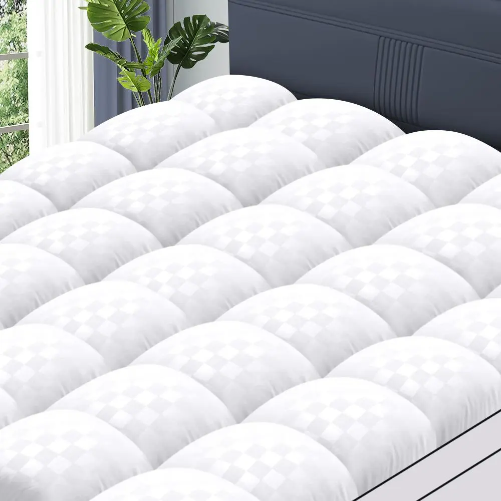 【Home Essentials】WeCharmer Extra Thick Mattress 1000&500 GSM Topper, Down Alternative Overfill Plush Mattress Pad, Cooling Pillow Top with 8-21Inch Deep Pocket,summerwins,back to school,back to school shopping,home decor