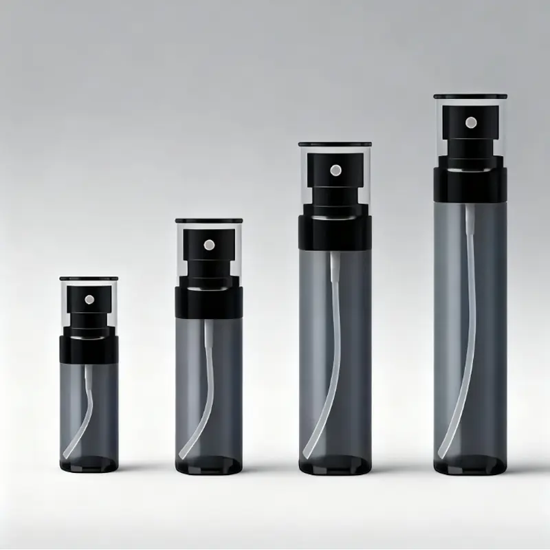 1 Pack Spray Bottles,(60ml,80ml,100ml,120ml),Skincare Mist,Face Mist,Refillable Cosmetic Containers,Leak-proof,Aesthetic Spray Bottles,Black Nano Mist Spray Bottle,Black Translucent ,Viral Travel Essentials, Heavy Duty Canister, snackle box
